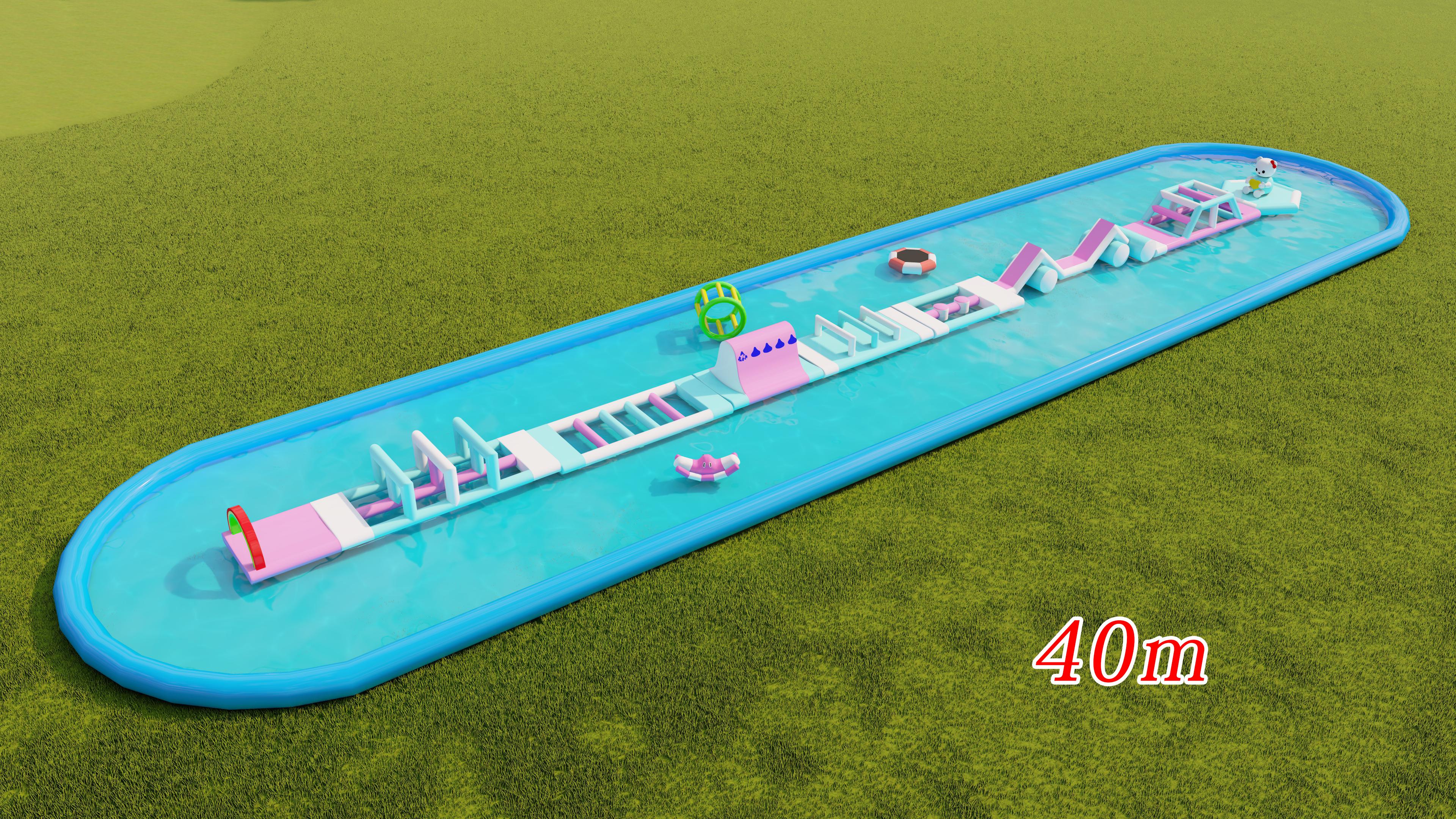 In-line Water Obstacle Course-6