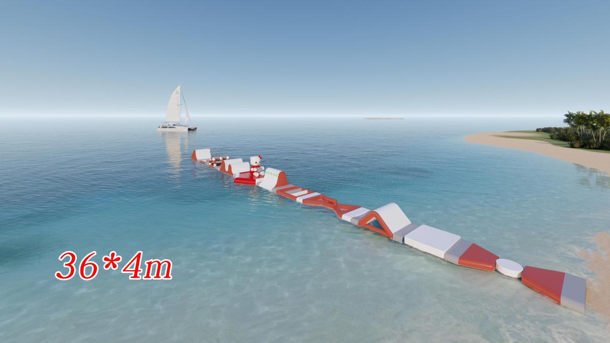 In-line Water Obstacle Course-2