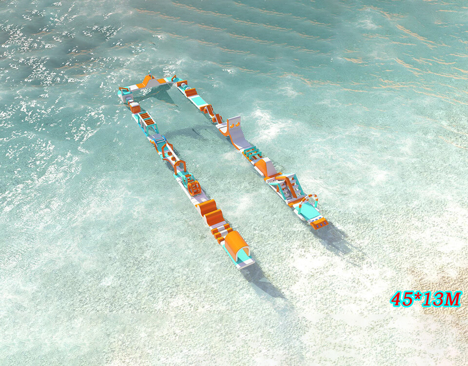 U-Shaped Water Obstacle Course-1