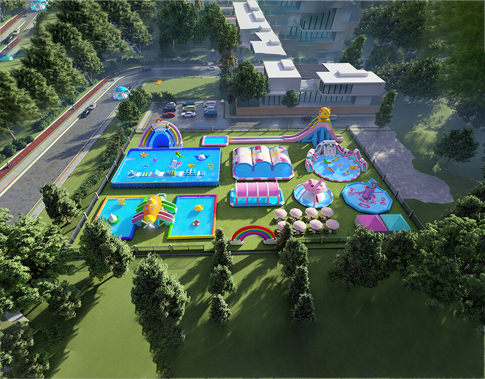 Inflatable Ground Water Park-2