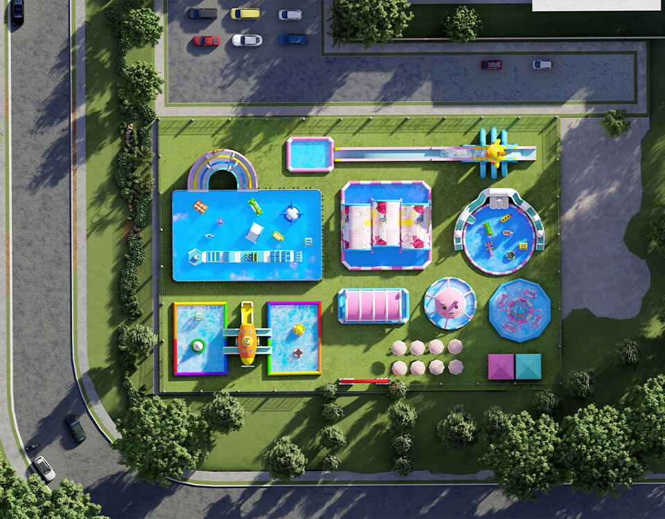 Inflatable Ground Water Park-2