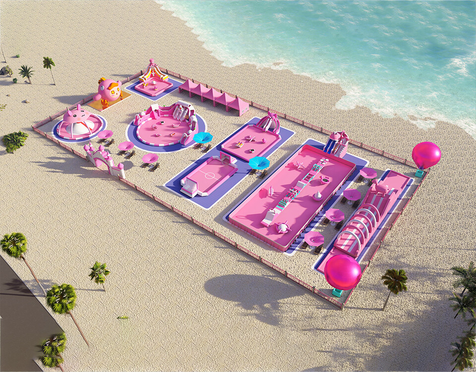 Inflatable Ground Water Park-3