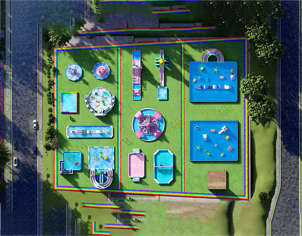 Inflatable Ground Water Park-1