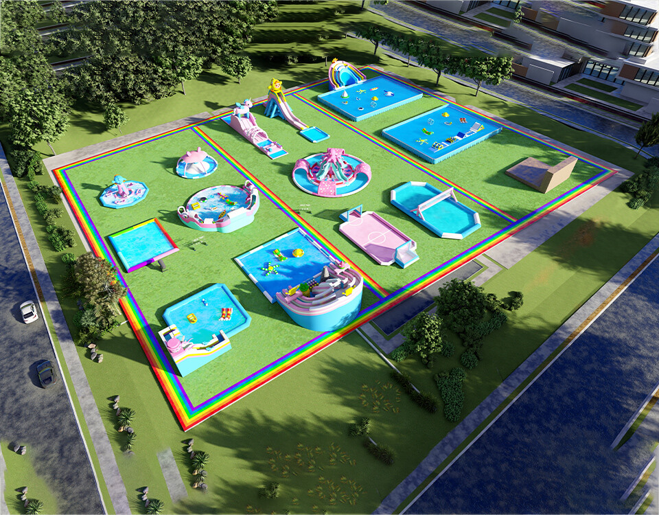 Inflatable Ground Water Park-1