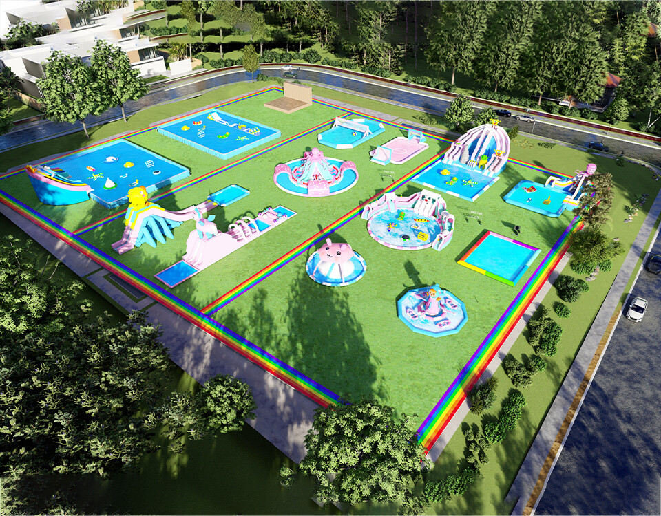 Inflatable Ground Water Park-1