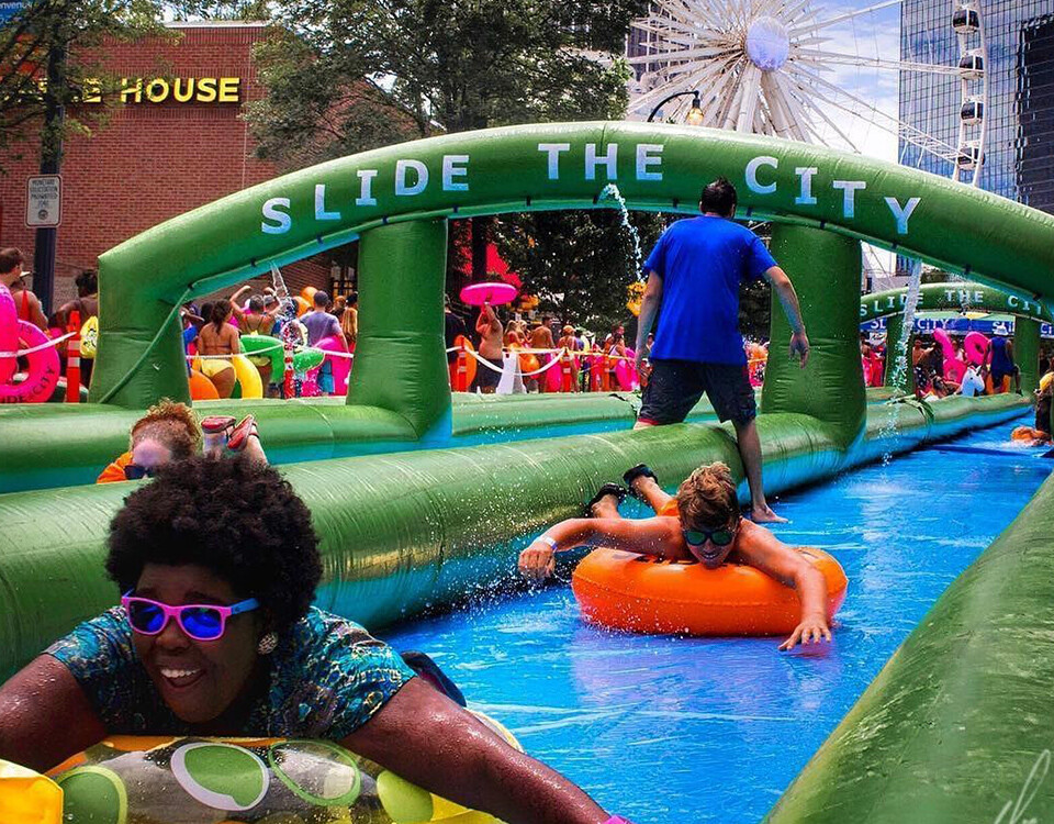 Giant inflatable water slide -3