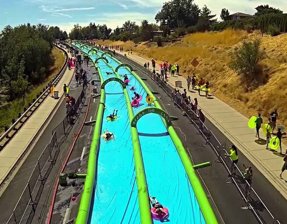 Giant inflatable water slide -3