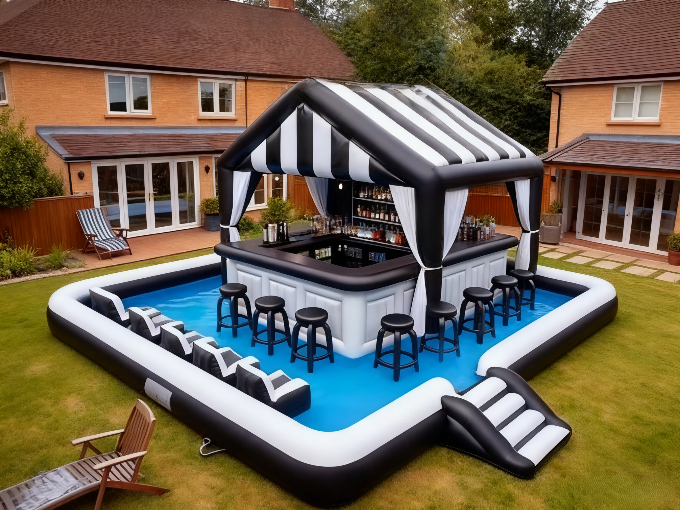 Inflatable Pool Bar