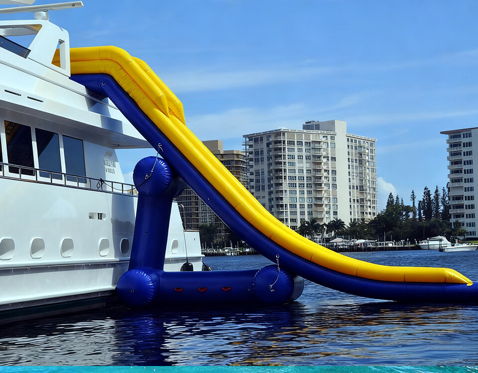 Yacht inflatable slide