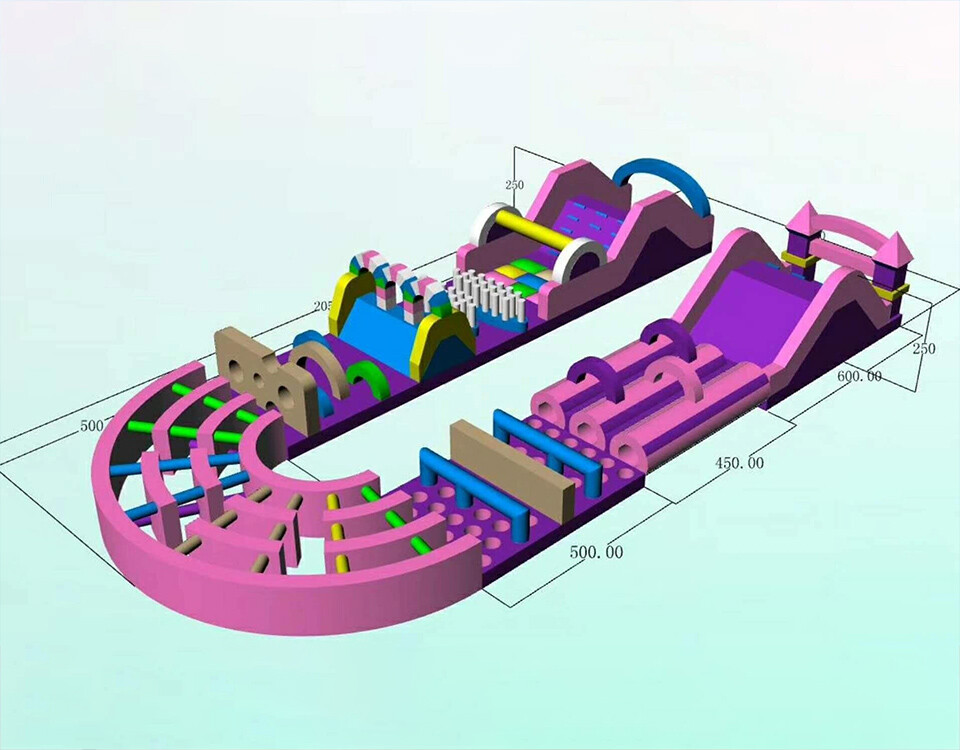 Inflatable 5k Obstacle Course-4
