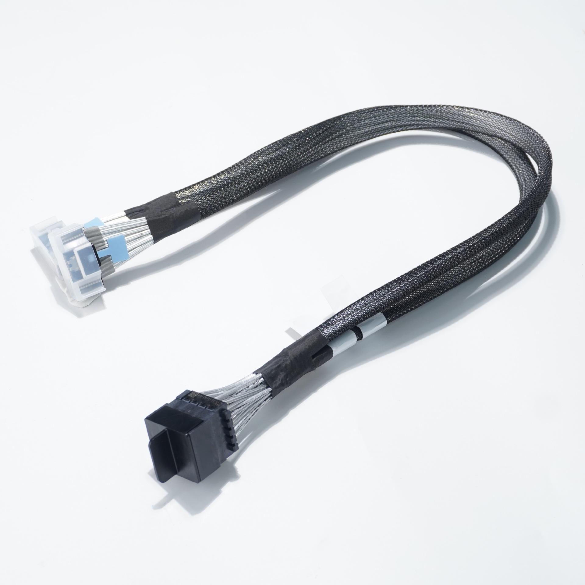 Customized processing of IMPEL 4X8 to MCIO 8X STR Pci-E GEN5.0 server high-speed cable harness, professional cable harness manufacturing, customized on demand RCD