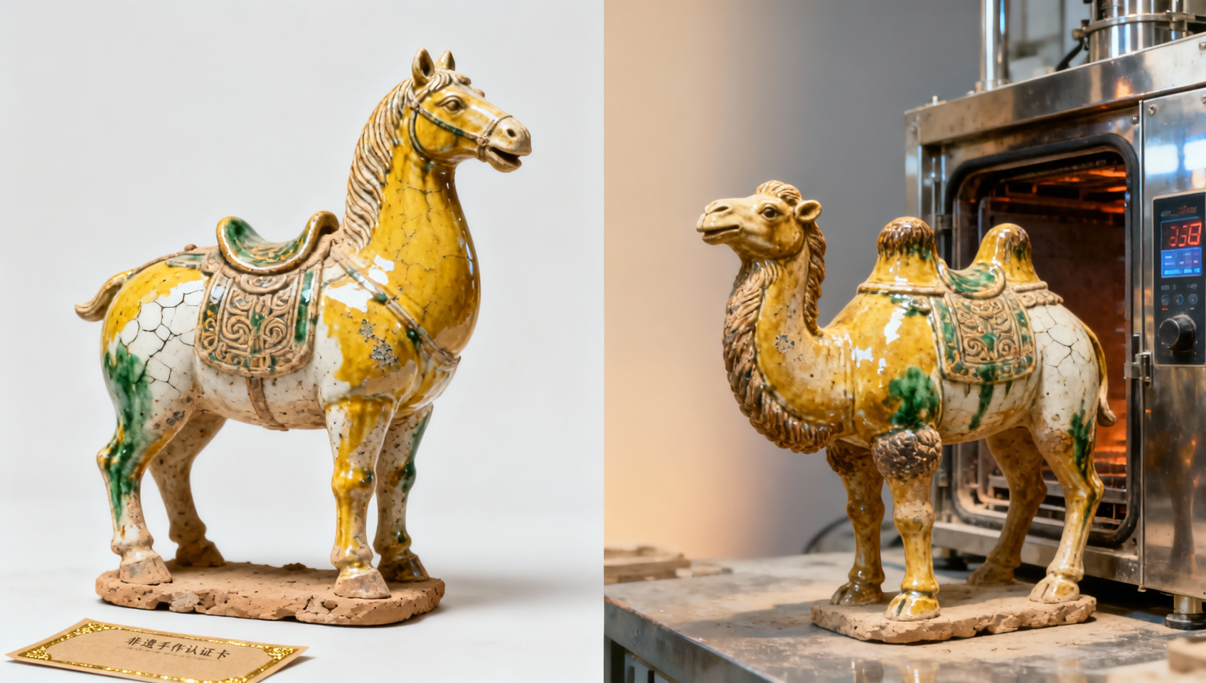 Can you take away your own fired product after the half-day workshop at Luoyang Tang Tri-color Ceramics Workshop?