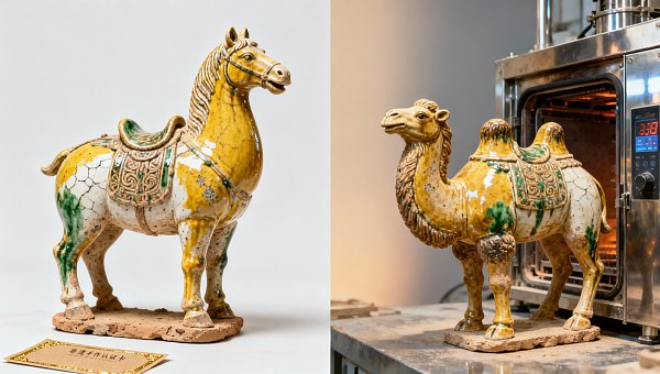 Can you take away your own fired product after the half-day workshop at Luoyang Tang Tri-color Ceramics Workshop?