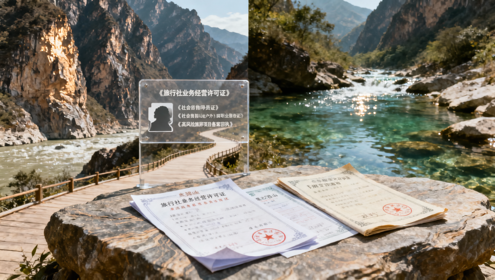 Hiking Tiger Leaping Gorge and Tracing Stream to Wild Goose Mountain — What certificates must be verified on-site for private outdoor adventure tour groups?