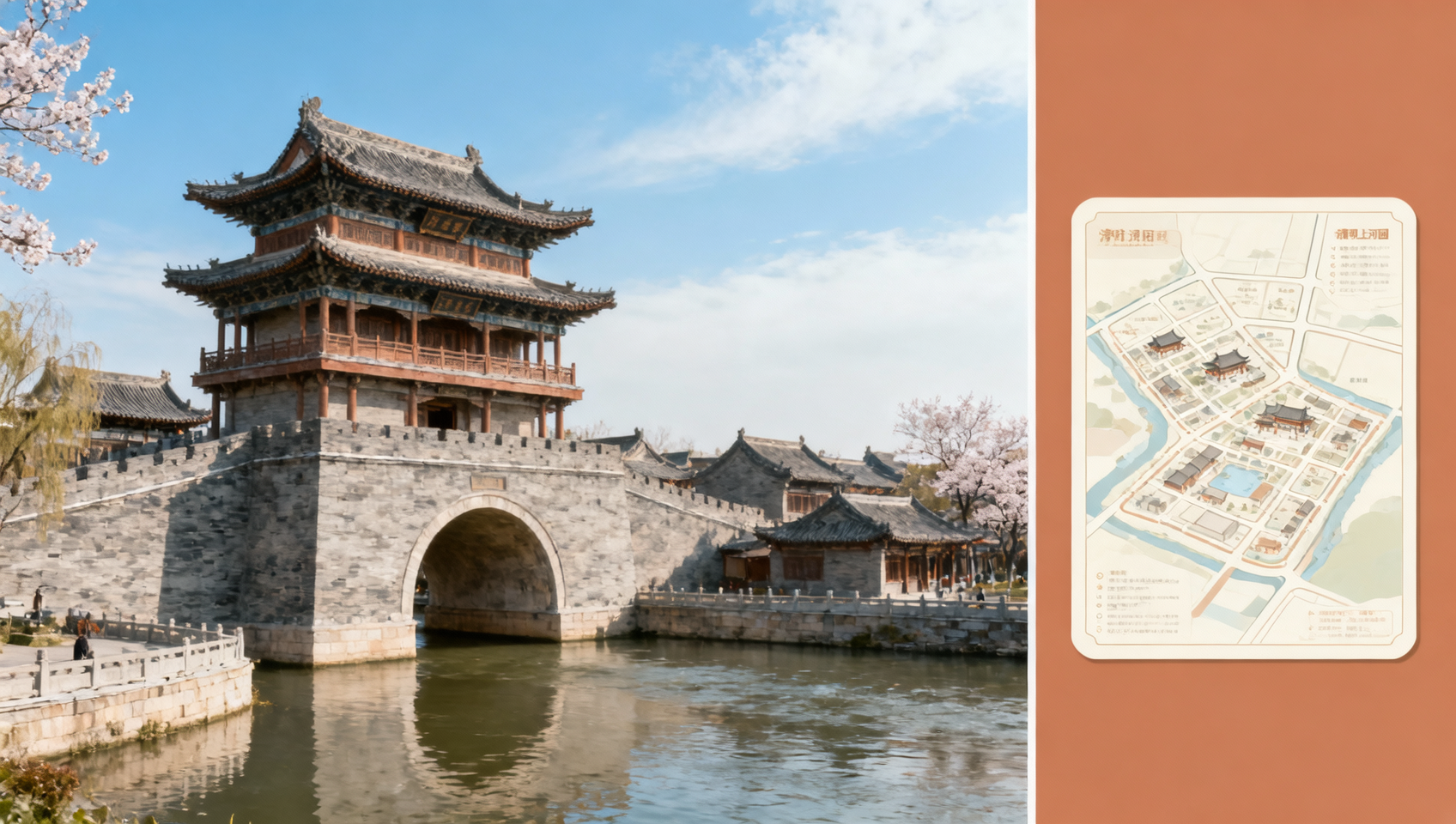 Qingming Riverside Landscape Park Tour Guide Service Fee Details: Does it include commentary, parking, and reservation fees?