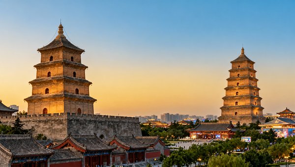Xi'an Tourism Accommodation: Bell Tower or Giant Wild Goose Pagoda? Comparing transportation convenience, night market density, and safety factors