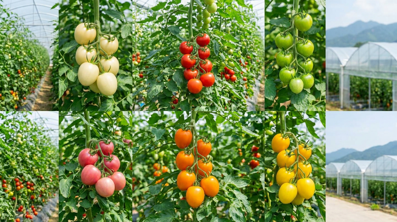 Hefei 'Monet Garden' picking garden launches multicolored tomatoes