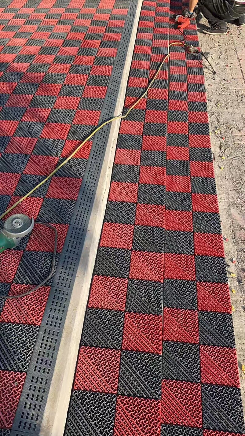 Two-in-one brushless floor mat