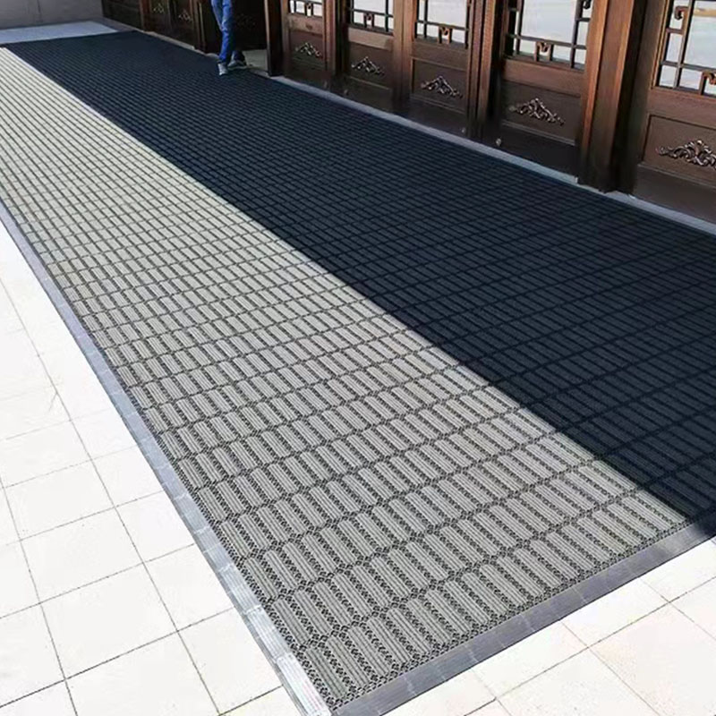 Three carpet dust-removing floor MATS