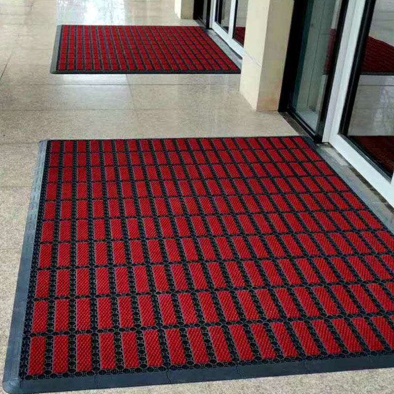 Three carpet dust-removing floor MATS