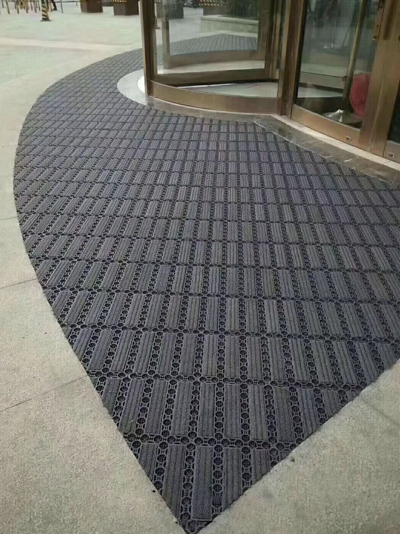 Three carpet dust-removing floor MATS