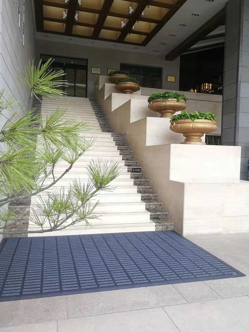 Three carpet dust-removing floor MATS