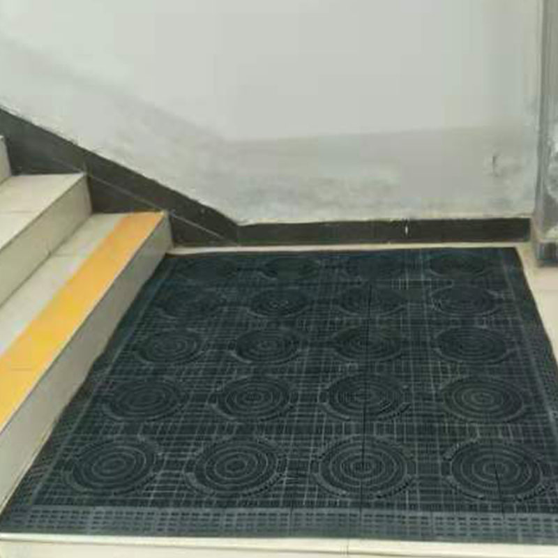 Circular spliced floor mat