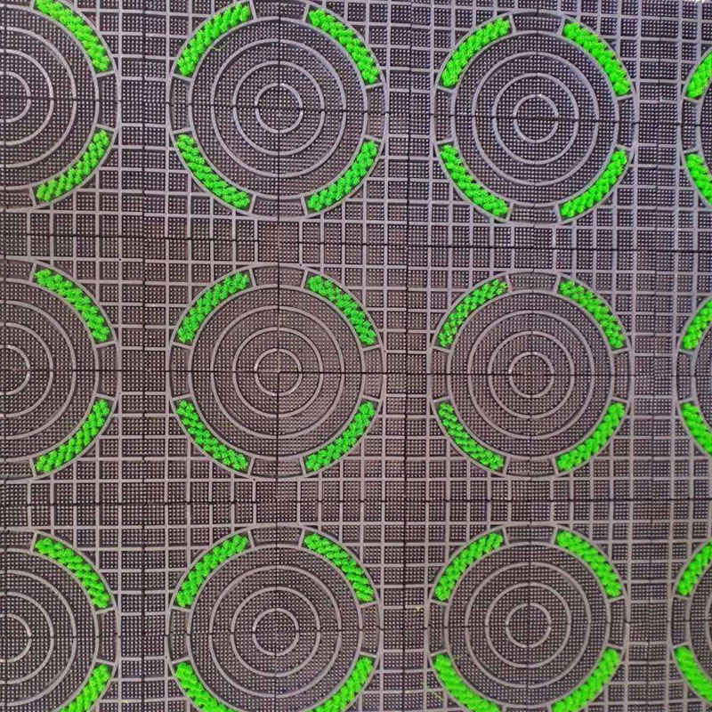 Circular spliced floor mat