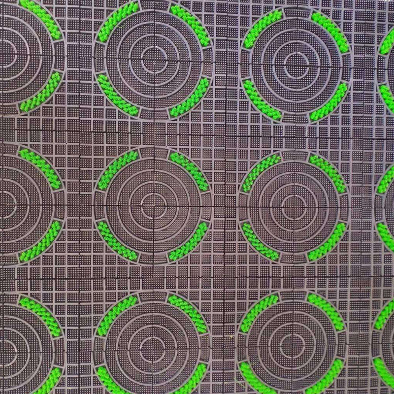 Circular spliced floor mat