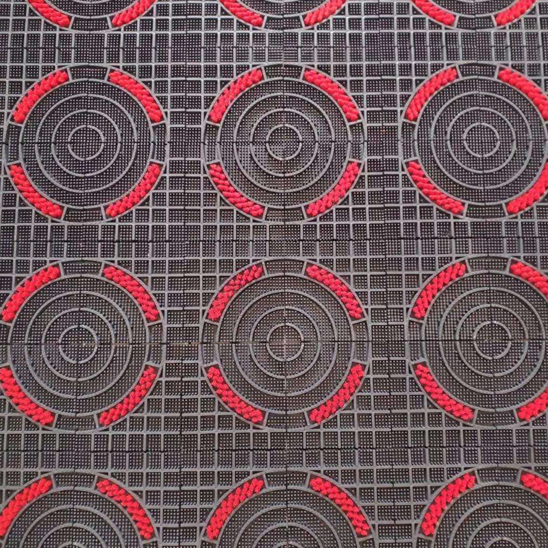 Circular spliced floor mat