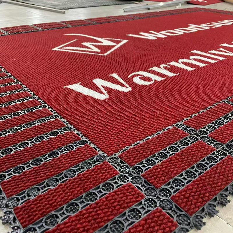 Customized logo for three carpet floor MATS