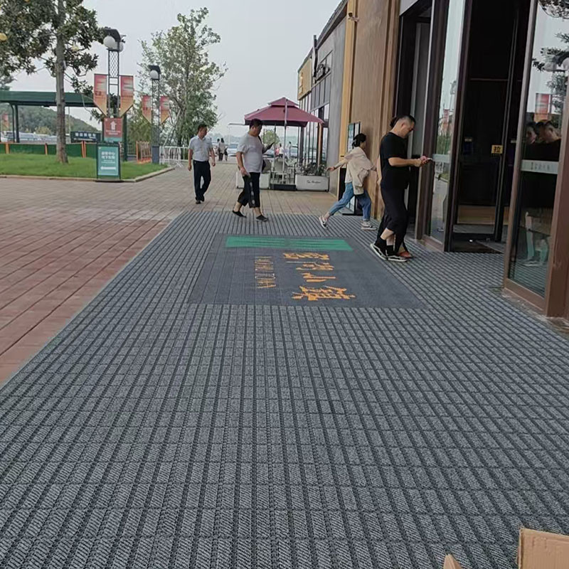 Customized logo for three carpet floor MATS