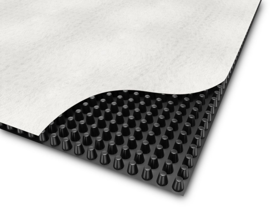 Composite Plastic HDPE Dimple Drainage Board Drain Sheet with Geotextile