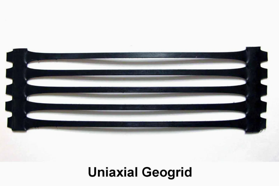 Uniaxial plastic geogrid