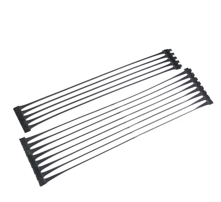 Uniaxial plastic geogrid