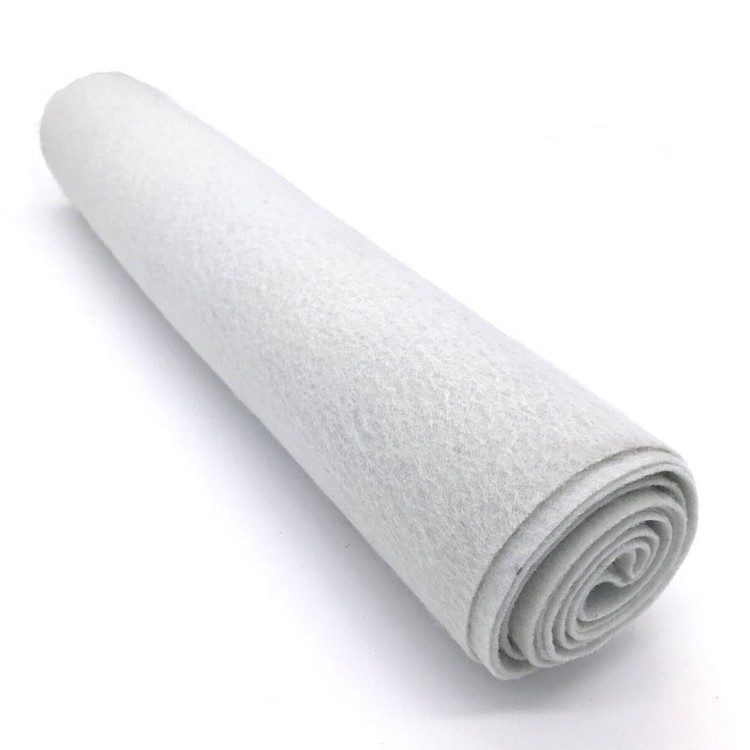 Short fiber needle punched nonwoven geotextile