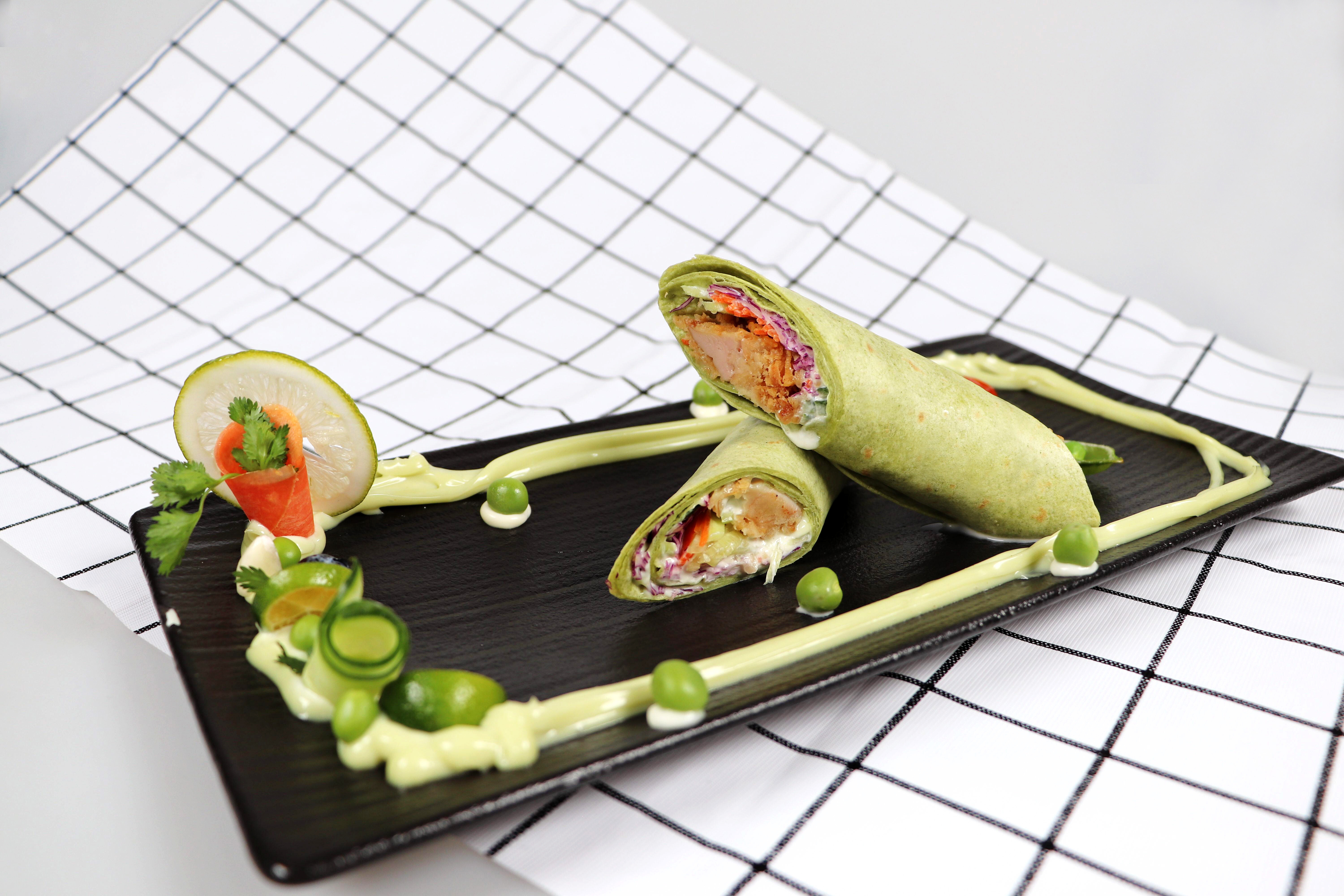 Burrito mit Spinatgeschmack