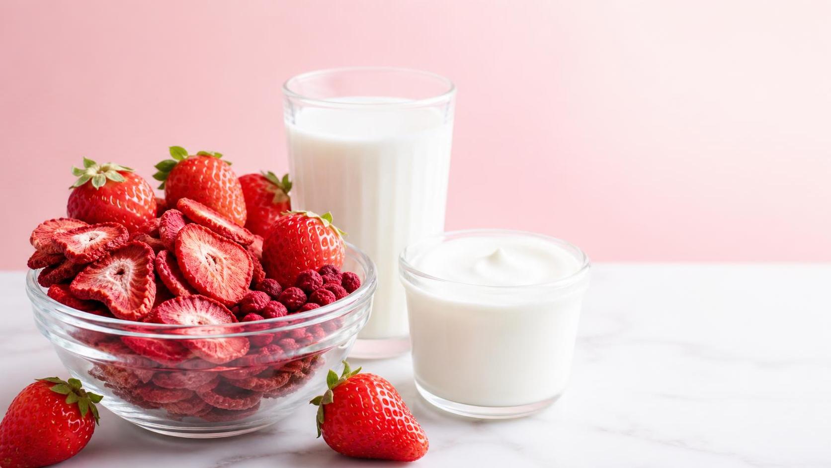 هل الفراولة المجففة للعصائر المخفوقة أفضل من الفاكهة الطازجة من حيث مدة الصلاحية؟