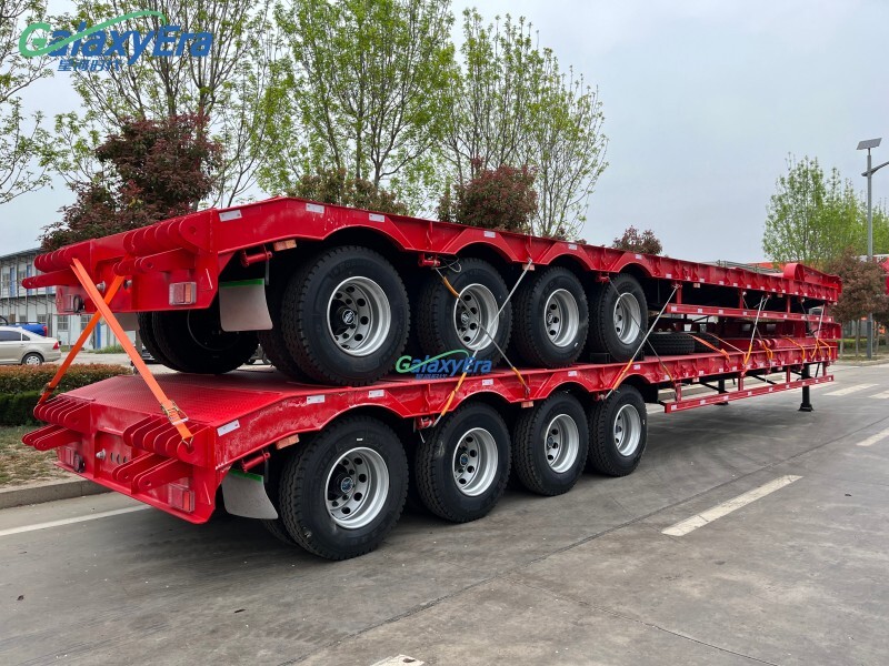 4 Axle 100 Ton Low Bed Semi Trailer