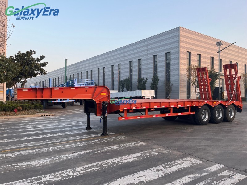 4 Axle 100 Ton Low Bed Semi Trailer