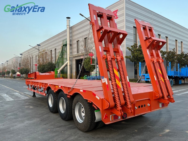 4 Axle 100 Ton Low Bed Semi Trailer