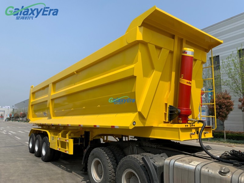 Best Price 3 Axle Dump Semi Trailer Dor Sale
