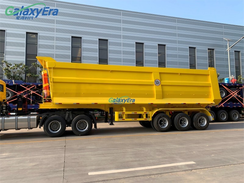 Best Price 3 Axle Dump Semi Trailer Dor Sale