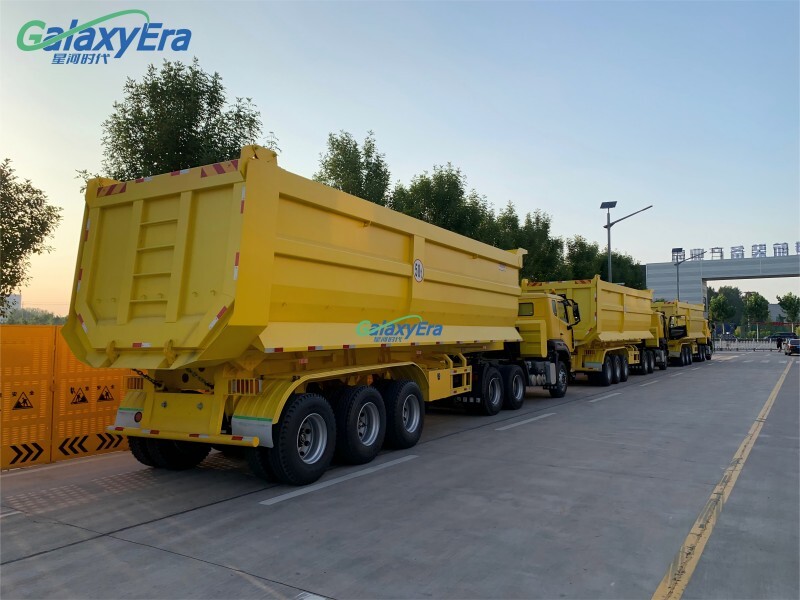 Best Price 3 Axle Dump Semi Trailer Dor Sale