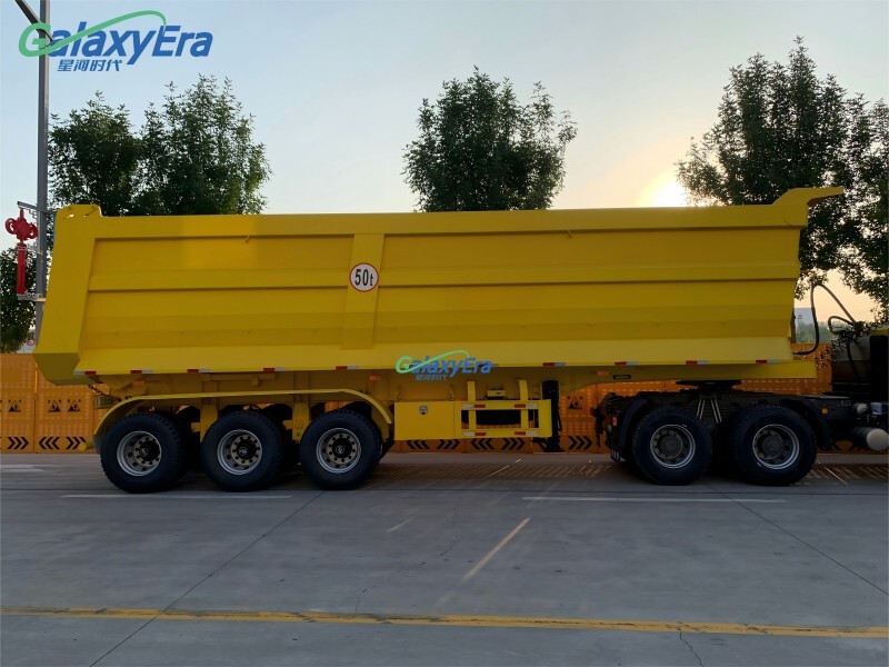 Best Price 3 Axle Dump Semi Trailer Dor Sale