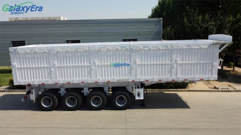 3 Axle Side Dump Semi Trailer