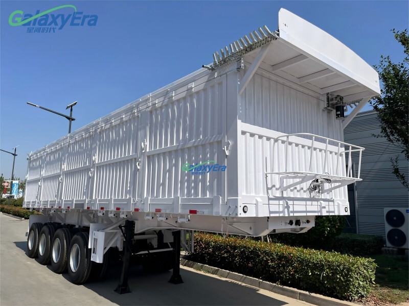 3 Axle Side Dump Semi Trailer
