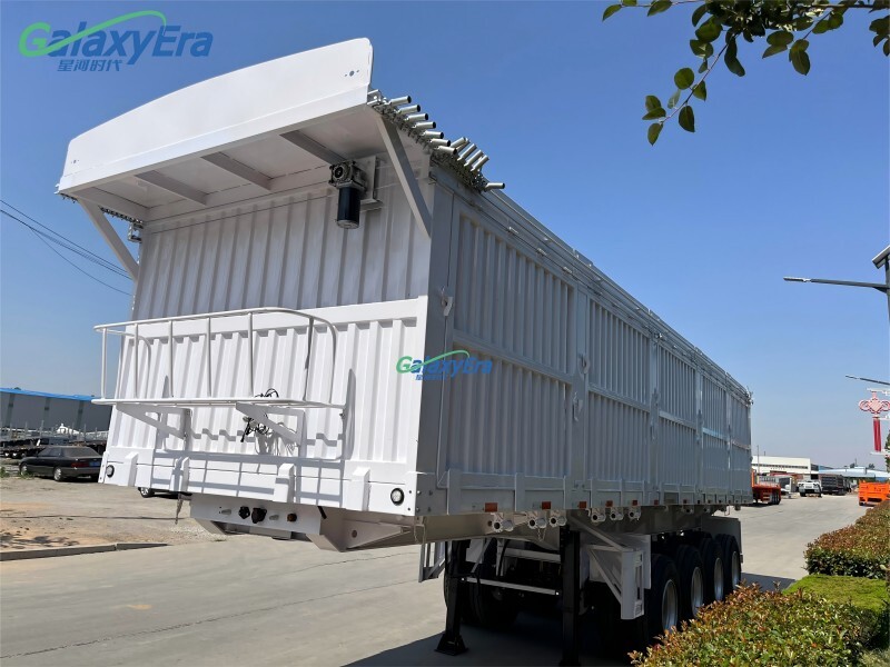 3 Axle Side Dump Semi Trailer