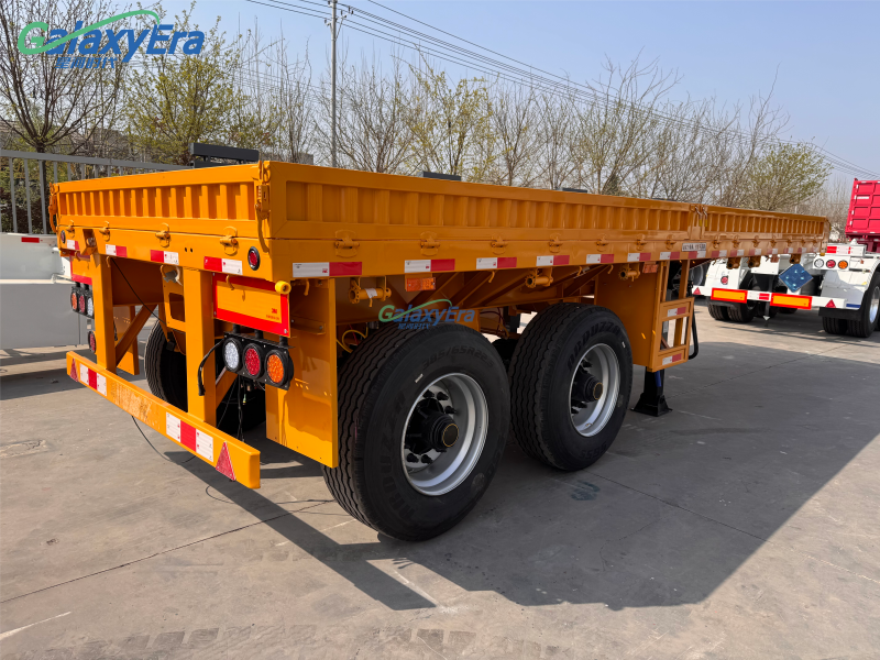 Tri Axle Drop Side Semi Trailer