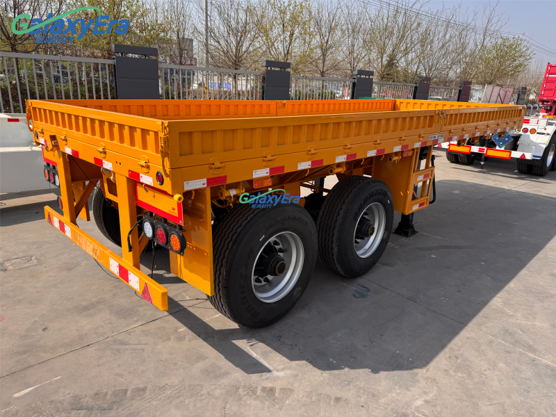 Tri Axle Drop Side Semi Trailer